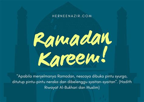 Salam Ramadhan Al Mubarak 1441h Herneenazir
