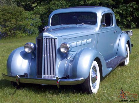 37 Packard 3 Window Business Coupe Light Blue