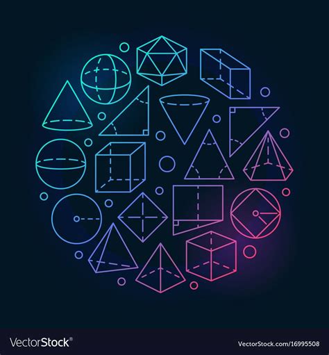 Geometry Mathematics Colorful Royalty Free Vector Image Ad