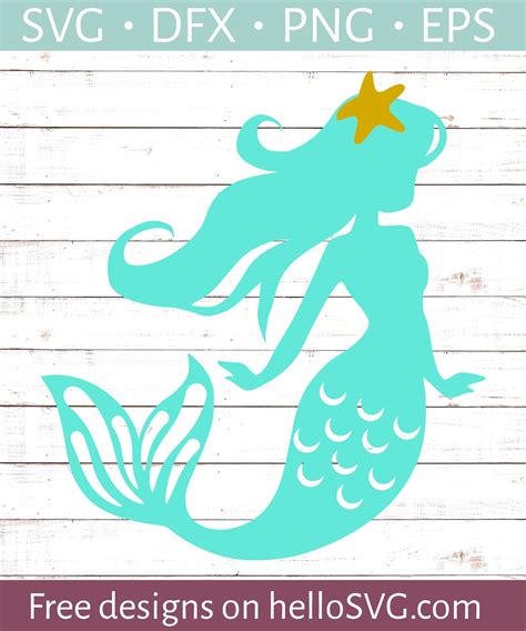 View Free Mermaid Svg File Images Free SVG files | Silhouette and