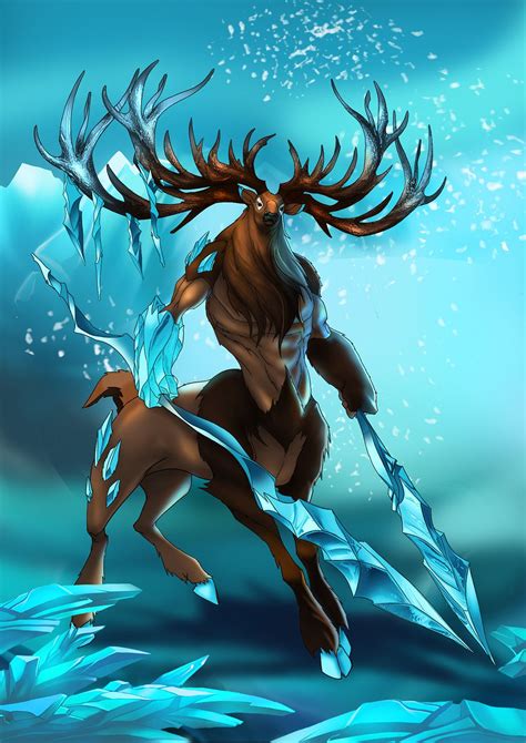 Artstation Card Game Ice Creatures Lyuben Rusinov Mythical
