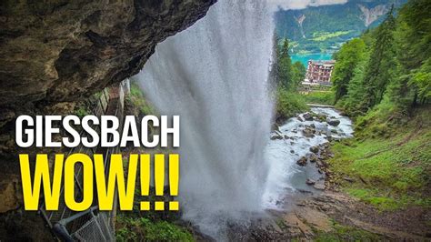 Most Beautiful Waterfall In Switzerland Giessbach Falls In Brienz Near
