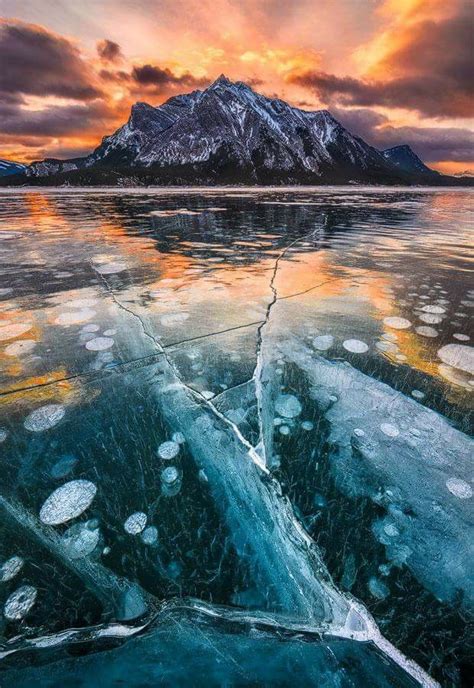 Thundered Ice By Artur Stanisz Abraham Lake In The Canadian Rockies Is