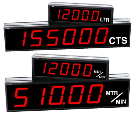 Large Digital Led Counters And Rate Displays Up Or Down Counting Speed