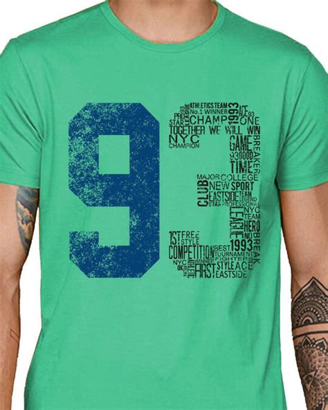 Buy Mens 93 Number Printed Cotton T Shirt Online At Bewakoof