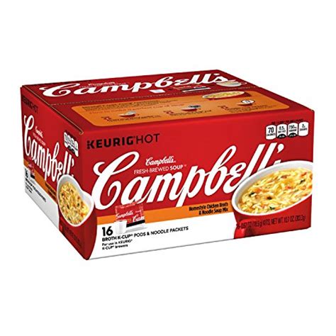Campbell's Fresh-Brewed K-Cup Soup, Homestyle Chicken Broth & Noodle