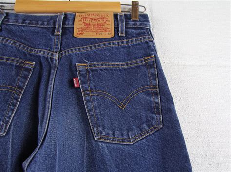 Levi S 505 Dark Wash Vintage Jeans Red Tab Regular Straight Leg 29 X 32