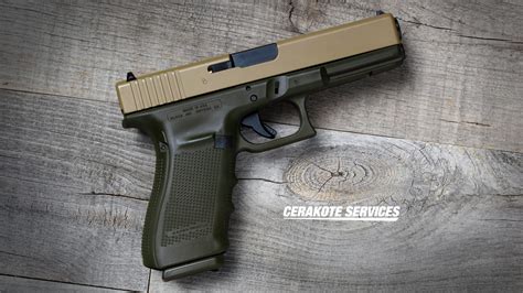 Glock 21 Gen 4 Od Green Pistol Fde Slide Cerakote Services