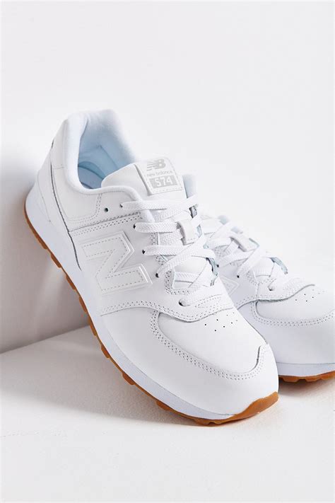 Lyst New Balance 574 Leather Sneaker In White