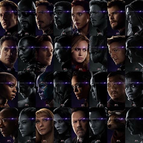 Iron man, captain america, thor then there's the hundreds of unnamed wakandans, asgardians, sorcerers, and ravagers at the fight. All 32 Avengers Endgame posters. : Avengers