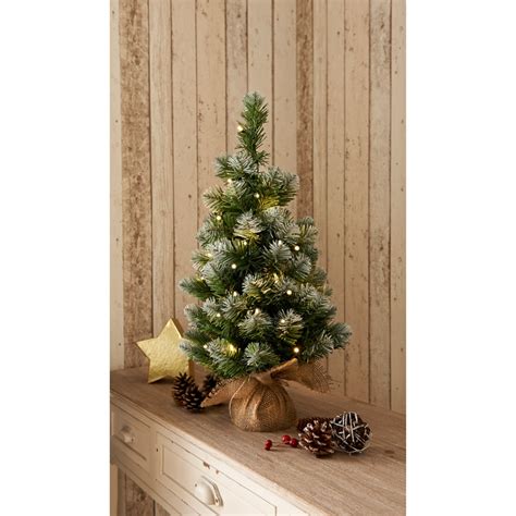 Pre Lit Snowy Christmas Tree 2ft Christmas Trees Bandm