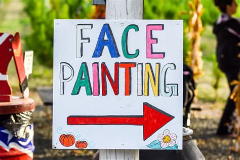 Face Painting Sign Stock Photo Download Image Now Istock