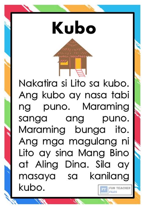 Filipino Reading Passages Set 3 Fun Teacher Files