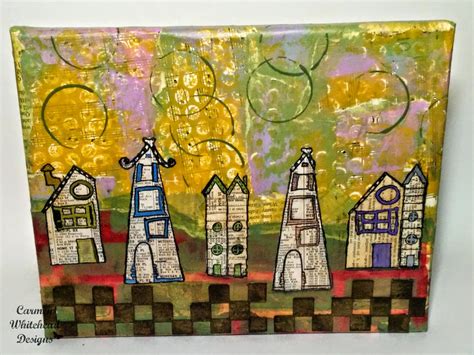 The Artmosphere Whimsical Village Canvas