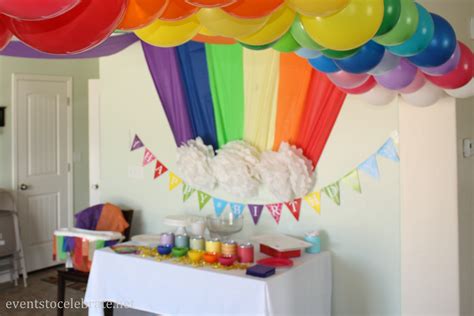 Rainbow Themed Birthday Party Party Ideas For Real People