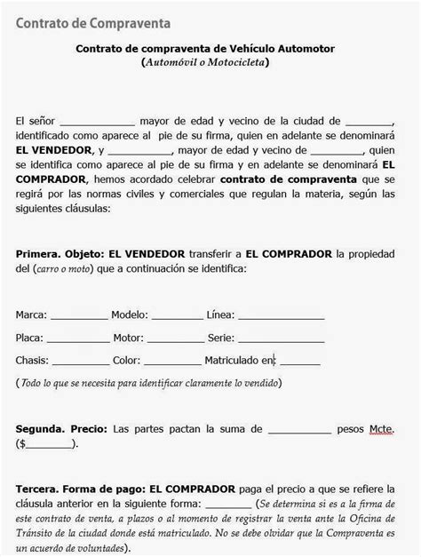 Contrato De Compraventa A Plazos Formato Word Para Imprimir Hot Sex Picture