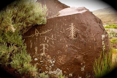 Native American Petroglyphs Along The Owyhee River In Se Oregon Photo