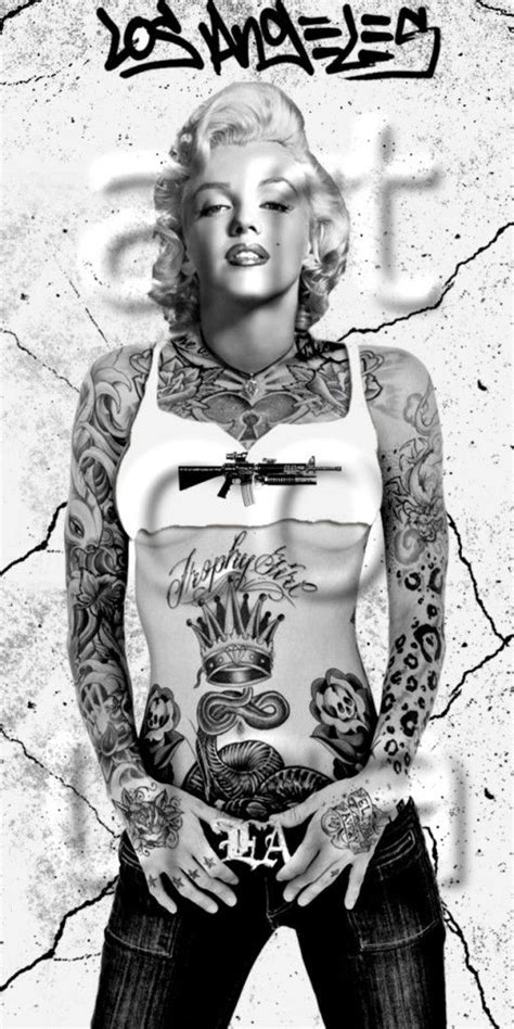 Tattoo Gangster Gangsta And Tattoo Gangster Marilyn Monroe Artwork