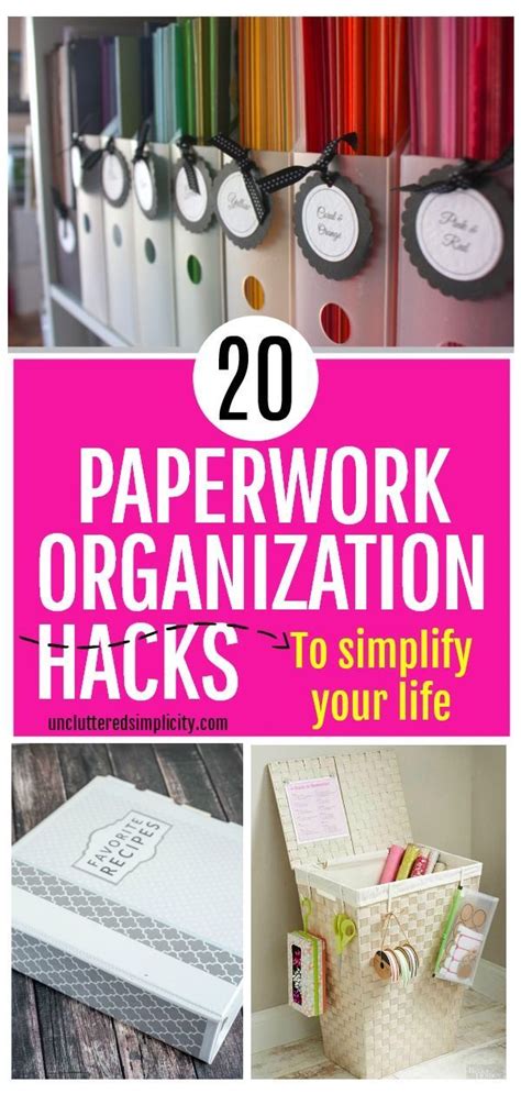 Organizing Paperwork Best Ways To Organize Paper Clutter Organize