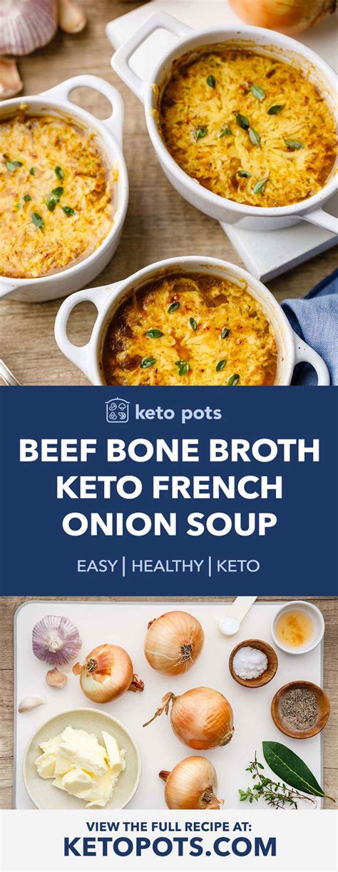 Nourishing Beef Bone Broth Keto French Onion Soup