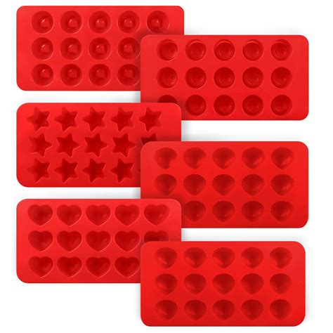 Pieces Silicone Chocolate Molds Reusable Cavity Candy Mold Bpa Free Baking Supplies Tools