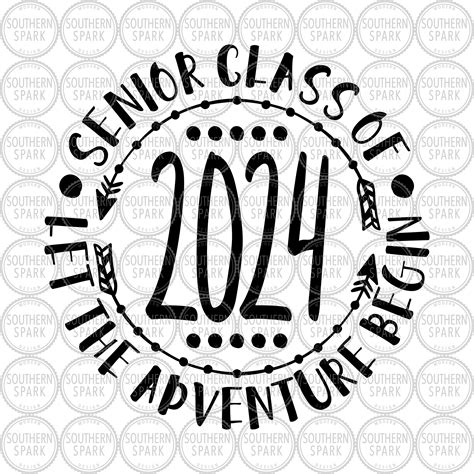 Senior 2024 Svg Senior Class Of 2024 Let The Adventure Begin Etsy