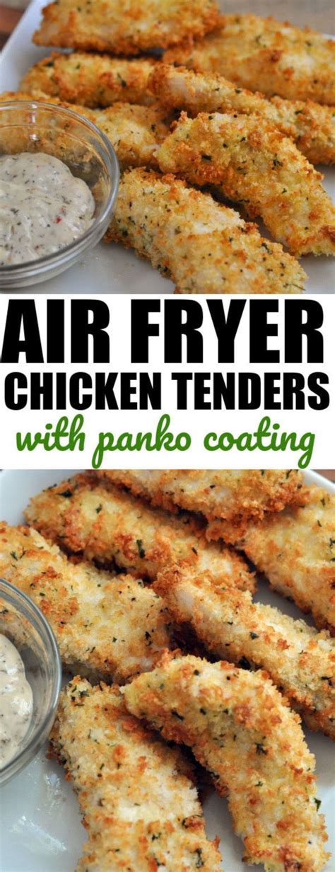 fryer air chicken tenders recipe panko recipes coating healthy crumb fried vegetables tender favorite oven crumbs mommysfabulousfinds wings