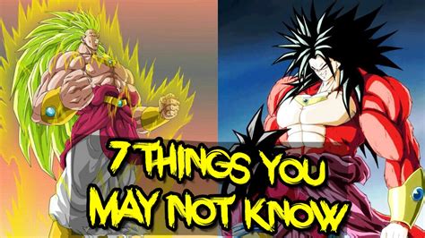 7 Things You Didn T Know About Broly Probably Dragon Ball Youtube