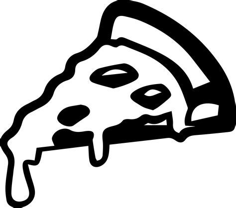 Collection Of Png Pizza Black And White Pluspng