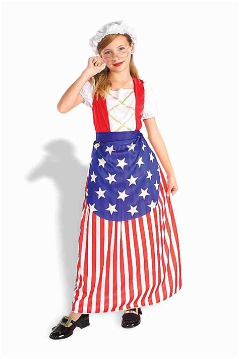 Kids Betsy Ross Girls Patriotic Costume 2299 The Costume Land