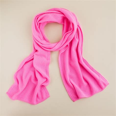 j crew cashmere scarf in pink lyst