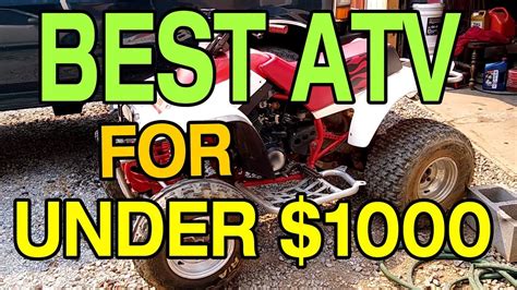 Search thousands of new and used bikes for sale or sell on bikesales today! BEST USED ATV FOR UNDER 1000 DOLLARS - CHEAP TRAIL RIDING ...