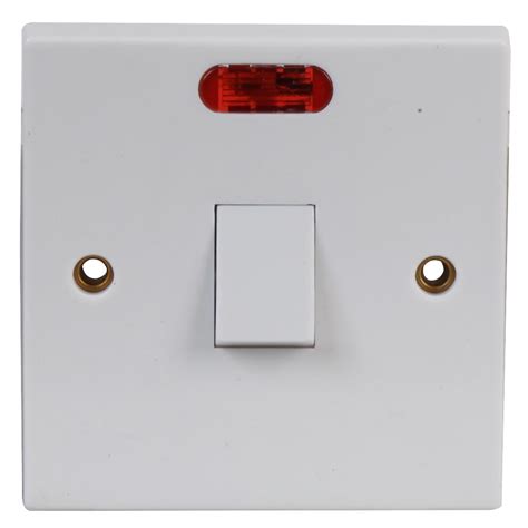 20a Double Pole Switch With Neon Pro Elec Cpc