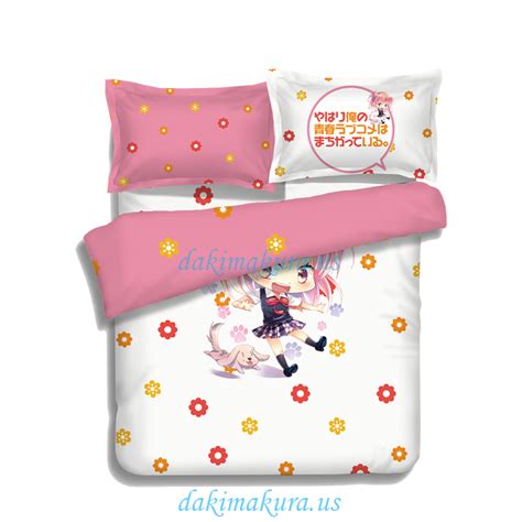Yui Yuigahama My Teen Romantic Comedy Japanese Anime Bed Blanket Duvet Cover With Pillow