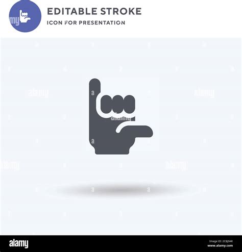 Hang Loose Hand Icon Vector Filled Flat Sign Solid Pictogram Isolated