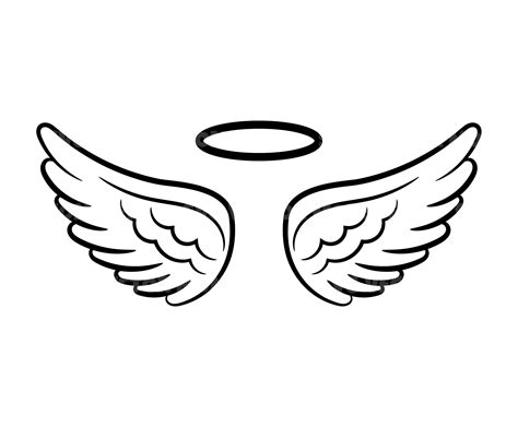Angel Wings And Halo Svg Loss Memorial Vector Cut File For Etsy Ireland