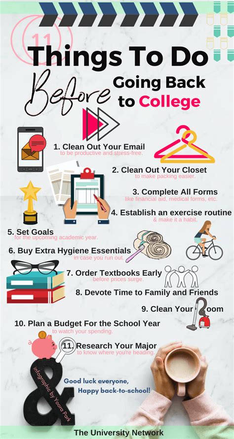 Important Things To Do Before Going Back To College The University