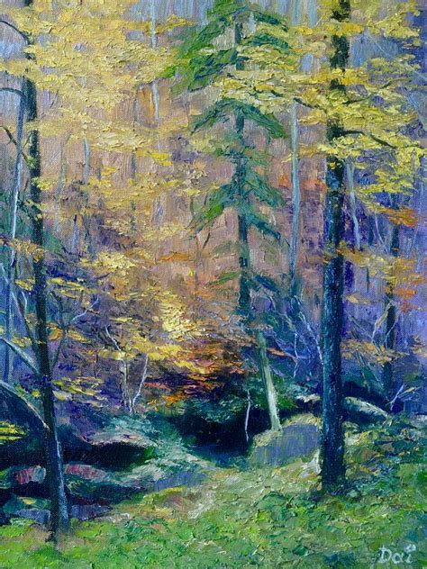 Black Forest In Autumn Painting By Dai Wynn Fine Art America