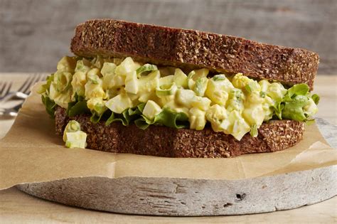 Simple Egg Salad Sandwich In The Kitchen