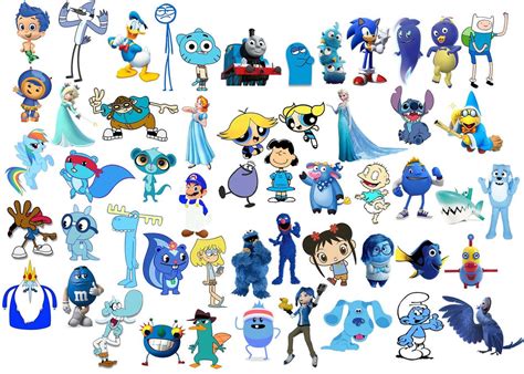 Pin By Maga Suevo On Dibujos Blue Cartoon Character Cartoon