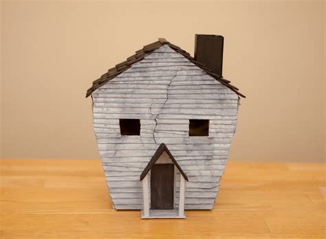 I made my cardboard haunted house again this year! Mommy Minutes: Cardboard and Popsicle Stick Haunted House