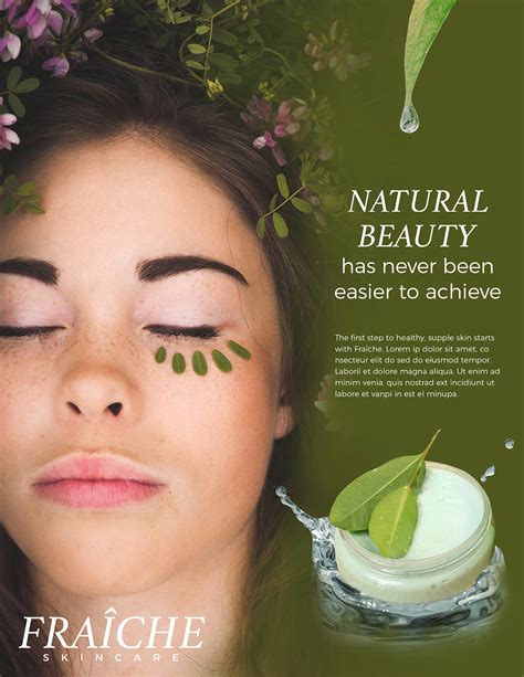 Magazine Ad Composition Skincare On Behance