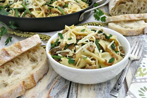 Check out these chicken sausage recipe ideas for your next family dinner or work lunch premio italian chicken sausage with cheese & garlic, of course! Bowtie Pasta with Chicken Italian Sausage Recipe