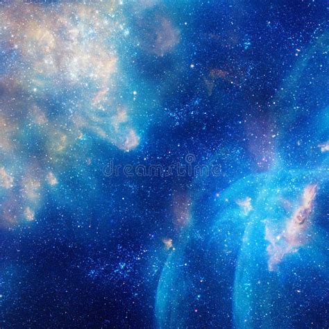 Galaxy Illustration Space Background With Stars Nebula Cosmos Clouds