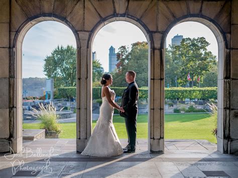 Stunning Wedding Couple Shot With Niagara Falls As The Backdrop Taken