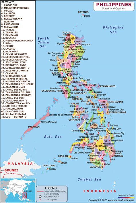 Philippines Regions And Capitals List And Map List Of Regions And Capitals In Philippines