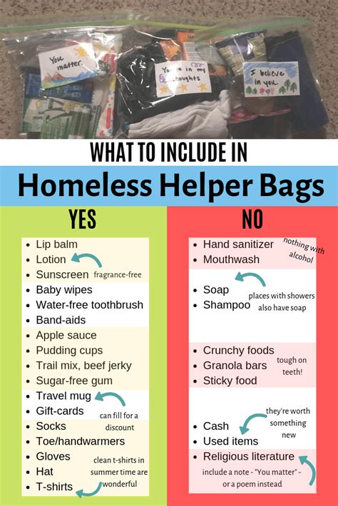Homeless Helper Bags | Homeless care package, Blessing bags, Homeless gifts