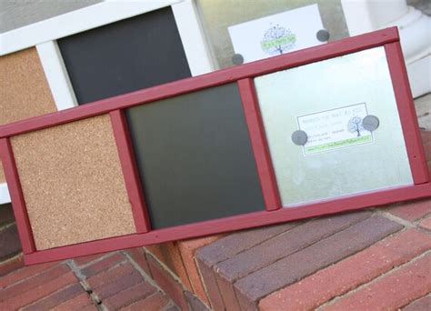 Items Similar To Memo Board Organizer Wood Frame Magnetic Board