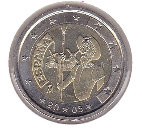 2 Euro Commémorative Espagne 2005 Don Quichotte De La Manche Espace