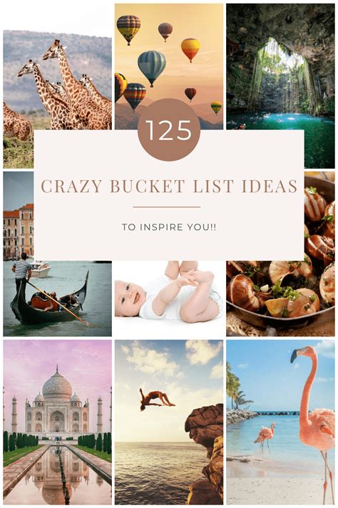 125 Crazy Bucket List Ideas To Inspire You Rachels Crafted Life